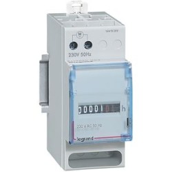 Compteur horaire totalisateur affichage numérique - 230V~ - 50Hz - 2 modules DIN