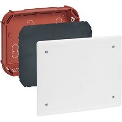 Boîte complète Batibox maçonnerie pour dérivation rectangulaire 230x180x50mm