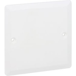 Couvercle universel carré Batibox 80x80mm pour boîte 1 poste
