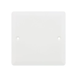 Couvercle universel carré Batibox 80x80mm pour boîte 1 poste