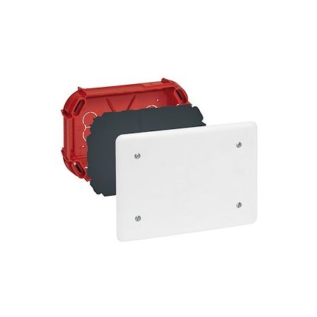 Boîte de dérivation pour maçonnerie avec couvercle et vis - 165x115x40mm