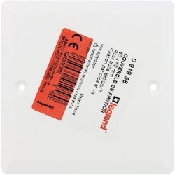 Couvercle pour boîte à encastrer Batibox maçonnerie 80x80mm sans vis