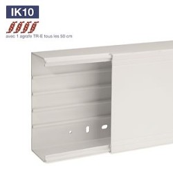 Goulotte de distribution cloisonnable TA-G 150x60 1 compartiment blanche