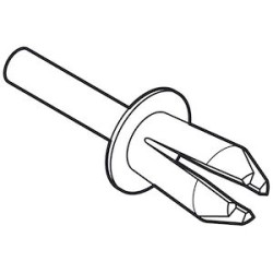 Rivet standard D6mm pour toutes les dimensions de goulottes Segma