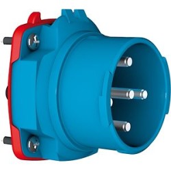 DECONTACTOR DSN6 Connecteur Poly bleu Size.3 IP66/67/69 1P+N+T 63A 250V AC