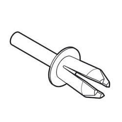 Rivet standard D4mm pour toutes les dimensions de goulottes Segma
