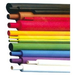 Gaine thermorétractable à paroi fine, rétreint 2/1. Dim: 50,8/25,4mm-noire