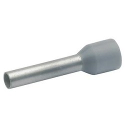 Embout de câblage isolé gris 2,5mm² - longueur 8mm -selon NCF 63-023