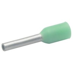 Embout de câblage isolé vert clair 0,34mm² - longueur 8mm -selon NCF 63-023