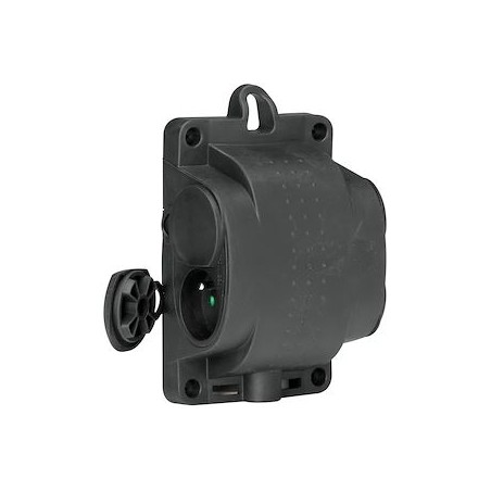 Bloc multiprise caoutchouc 4x2P+T avec anneau de suspension