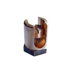 Borne serre-fils en laiton nu, capacité : 10 à 14mm, bornage: M8