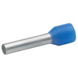 Embout de câblage isolé bleu 2,5mm² - longueur 12mm -selon DIN 46228