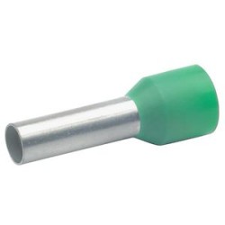 Embout de câblage isolé vert 6mm² - longueur 18mm -selon NCF 63-023