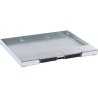 Couvercle métal revêtement inox - boite de sol affleurante 12/18 modules