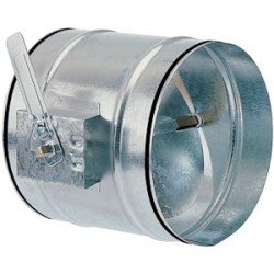 Rr 200 - registre de reglage galvanise a commande manuelle diametre 200