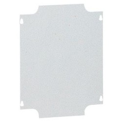 Plaque de montage métal épaisseur 15/10 pour boîtiers industriels 220x170mm