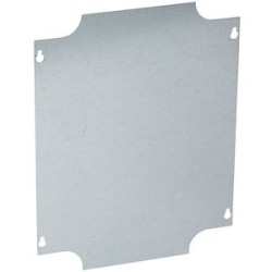 Plaque de montage métal épaisseur 15/10 pour boîtiers industriels 310x240mm
