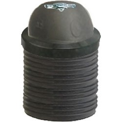 Douille E27 filetée noir M10