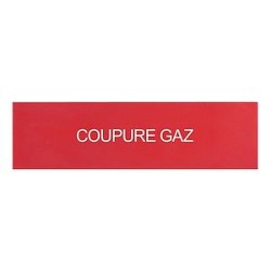 Etiquettes autocollantes (3) 'coupure gaz' pour coffrets de sécurité