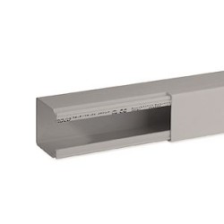 Goulotte de distribution non cloisonnable TA-E 40x40 1 compartiment grise