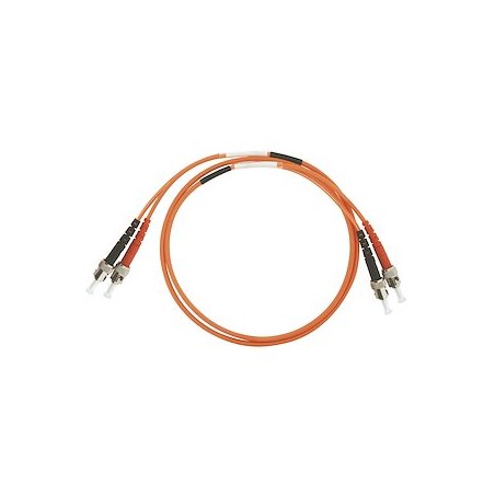 Jarretière optique duplex ST/ST OM1 62,5/125 µm 2 m, gaine LSOH orange D3 mm