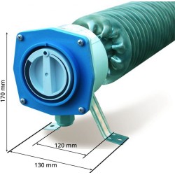Radiateur ailettes inox 409-500W-230V-IP66/67-L440mm-thermostat 5à30DEGC