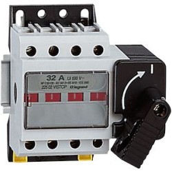 Interrupteur-sectionneur Vistop 32A - 4P avec commande frontale et poignée noire