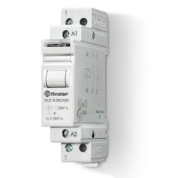 Télérupteur modulaire 1NO 16A 12V DC, AgSnO2