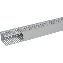 Goulotte Segma 80mmx100mm - Pas de 6mm à 6,5mm - 1 couvercle - Longueur 2m - PVC