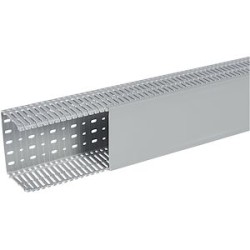 Goulotte Segma 150mmx100mm - Pas de 6mm à 6,5mm - 1 couvercle - Longueur 2m -PVC