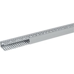 Goulotte Segma 40mmx60mm - Pas de 6mm à 6,5mm - 1 couvercle - Longueur 2m - PVC