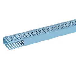 Goulotte de câblage Segma BSI - 40x80mm - Fond+couvercle - Longueur 2m -PVC Bleu