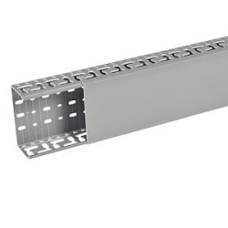 Goulotte Segma oblongue 120mmx60mm - Pas de 50mm - 1 couvercle - Longueur 2m-PVC