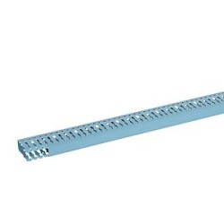 Goulotte de câblage Segma BSI - 25x60mm - Fond+couvercle - Longueur 2m -PVC Bleu