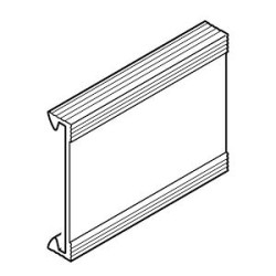Couvercle complémentaire largeur 60mm -Longueur 2m -Pour goulotte Segma BSI 60mm