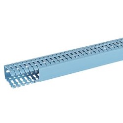 Goulotte de câblage Segma BSI - 25x40mm - Fond+couvercle - Longueur 2m -PVC Bleu
