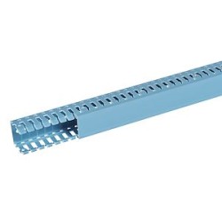 Goulotte de câblage Segma BSI - 25x25mm - Fond+couvercle - Longueur 2m -PVC Bleu
