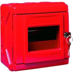 Coffret de sécurité Plexo équipable IP55 IK07 de capacité 6 modules