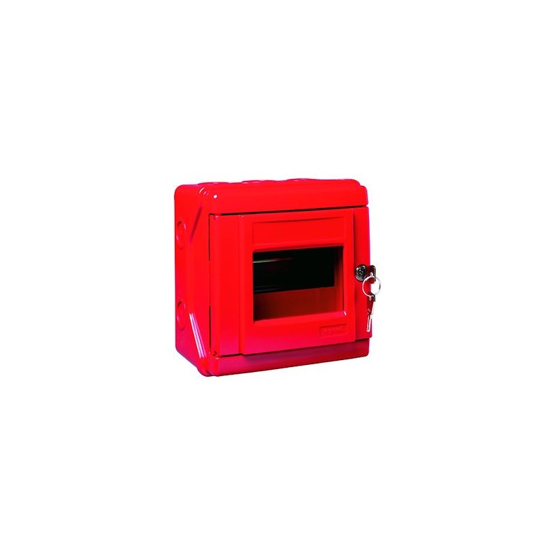 Coffret de sécurité Plexo équipable IP55 IK07 de capacité 6 modules