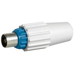 Fiche télévision coaxiale normalisée mâle D9,52mm