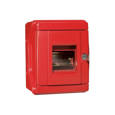 Coffret de sécurité Plexo équipable IP55 IK07 de capacité 4 modules