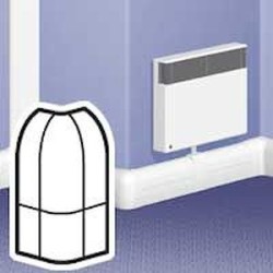 Angle extérieur variable pour plinthe DLP 140x35mm - blanc