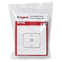 Interrupteur individuel de volets roulants Neptune - blanc