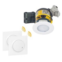 Kit 3 spots dimmable Modul'up complet + micromodule + 2 cdes dooxie sans fil