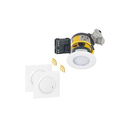 Kit 3 spots dimmable Modul'up complet + micromodule + 2 cdes dooxie sans fil