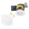 Kit 3 spots dimmable Modul'up complet + micromodule + 2 cdes dooxie sans fil