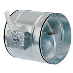 Rr 200 j - registre de reglage galvanise a joints commande manuelle diametre 200