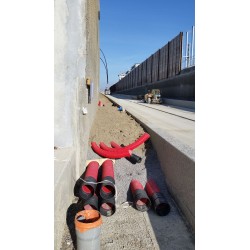 tpc rouge 110/25 - fourreaux pour la protection des réseaux