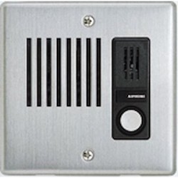 Poste secondaire étanche, encastrable, inoxydable avec 1 bouton d'appel