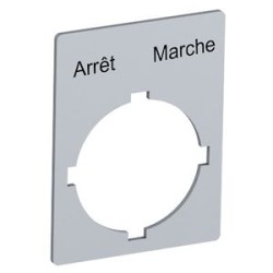 Etiquette Pour Boutons Et Voyants [Arret Marche]